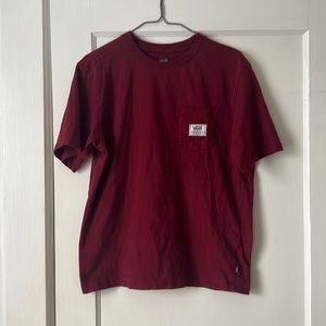 Vans womens red T-shirt in size medium